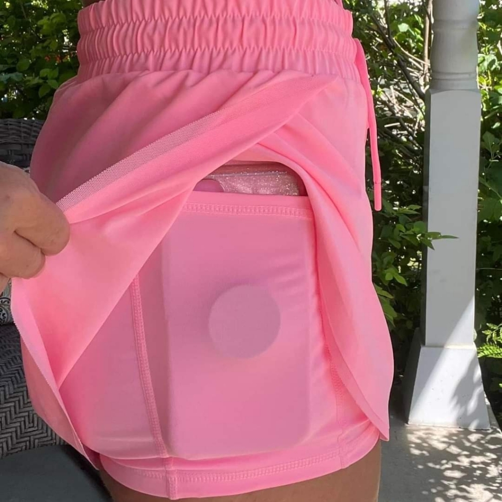 Zyia Pink Flow Running Shorts EUC